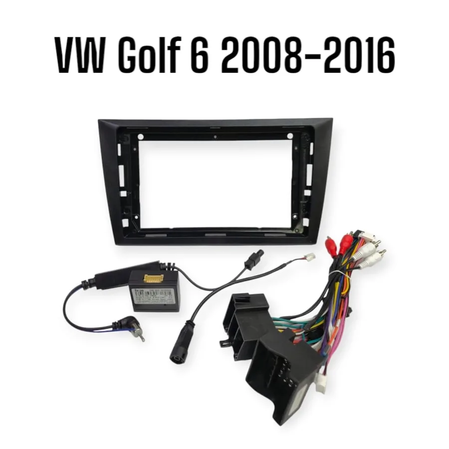 Установочный к-т для штатной а/м 9" Volkswagen Golf 6 2008-2016 + проводка CAN