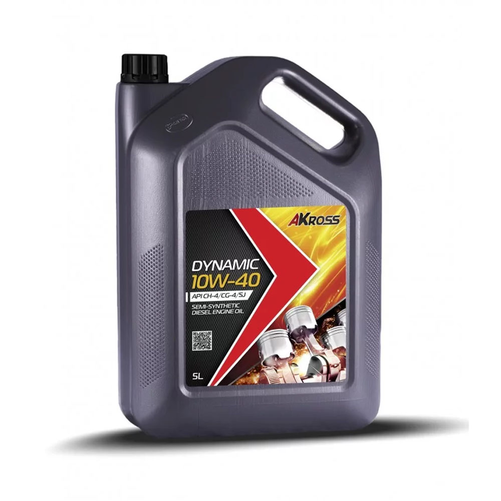 Масло моторн. AKross DYNAMIC 10W-40 CH-4/CG-4/SJ 5л п/синт.