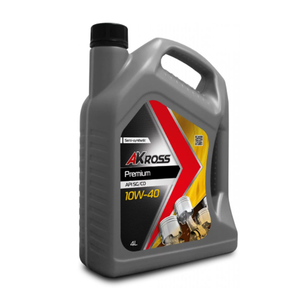Масло моторн. AKross PREMIUM 10W-40 SG/CD 4 л п/синт.