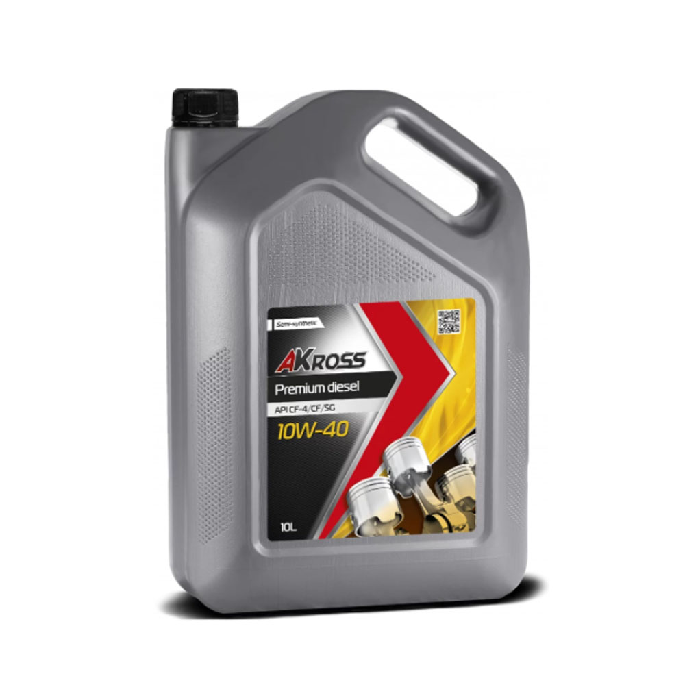 Масло моторн. AKross PREMIUM DIЕSEL 10W-40 CF-4/CF/SG  10 л п/синт.