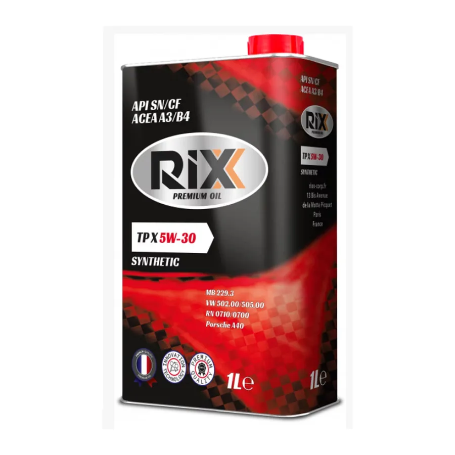 Масло моторн. RIXX TP X 5W-30 SN/CF А3/В4 1 л синт.