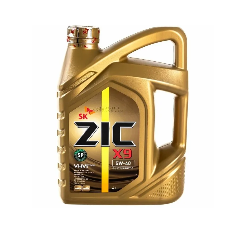 Масло моторное ZIC X9 5w40 A3/B3/B4 SP 4л