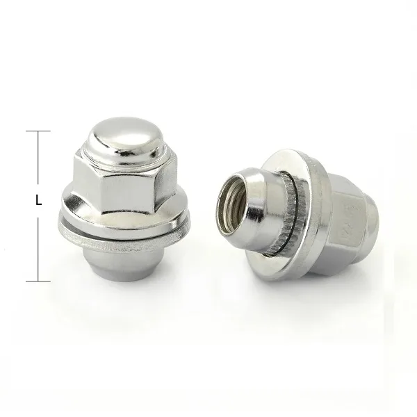 Гайка M12x1.5 hex 21 п/ш (ХРОМ)