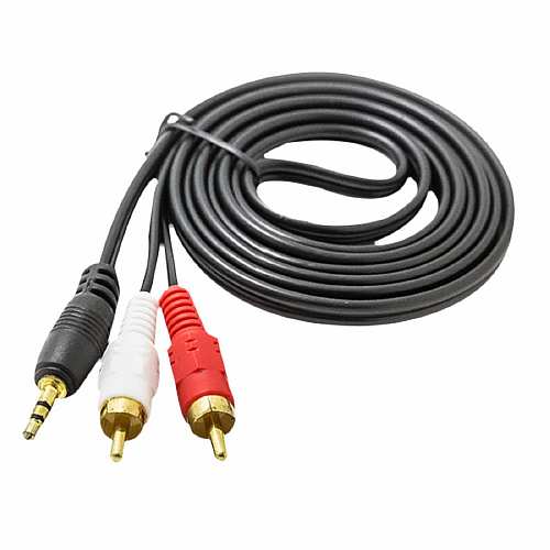 Провод 3.5 jack на 2RCA 1.5м GS-3515/A366