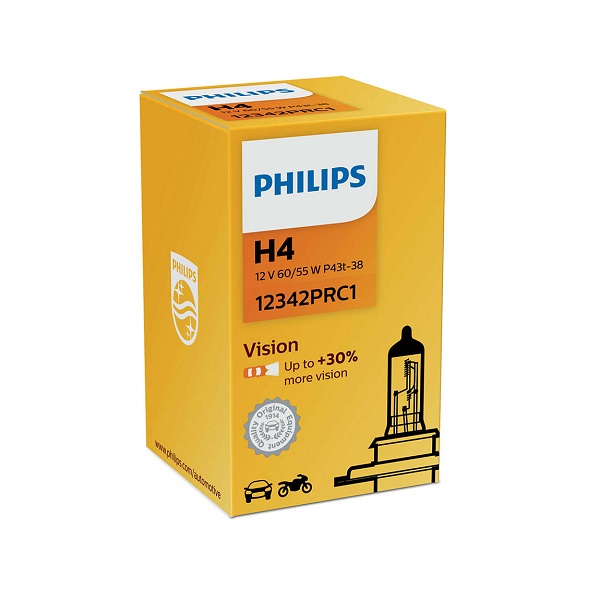 Лампа 12V Philips H4 60/55W +130% X-TREME BOX 1904