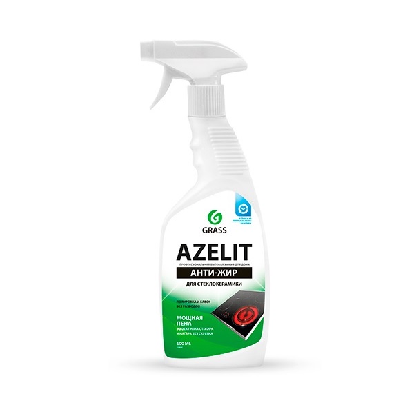 GraSS АНТИЖИР Azelit для кухни средство для удаления жира анти жир 600 мл для стеклокер 125642