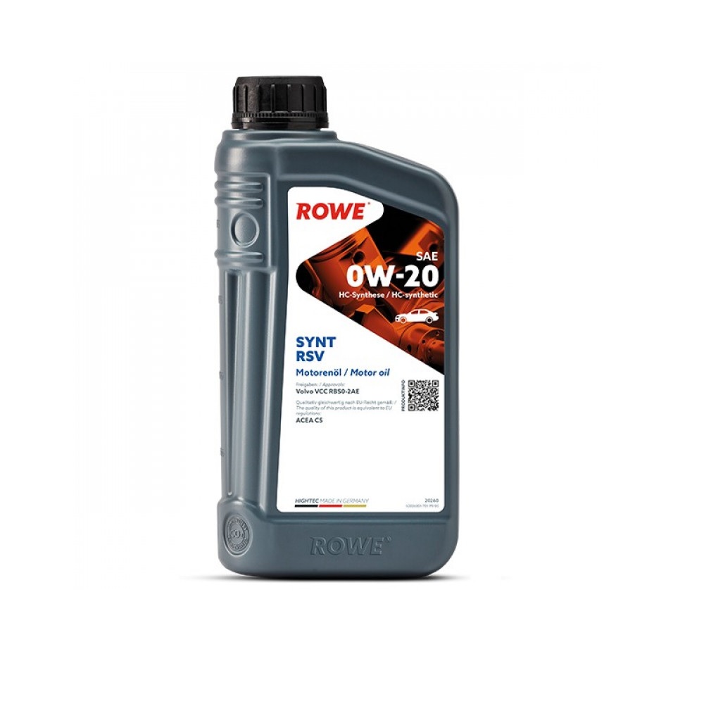 Масло моторное ROWE Hightec SYNT RSV 0w20 C5 1л