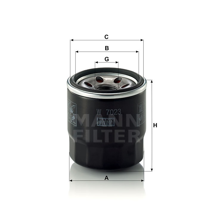 Ф. маслен. MANN W7023 Kia Picanta