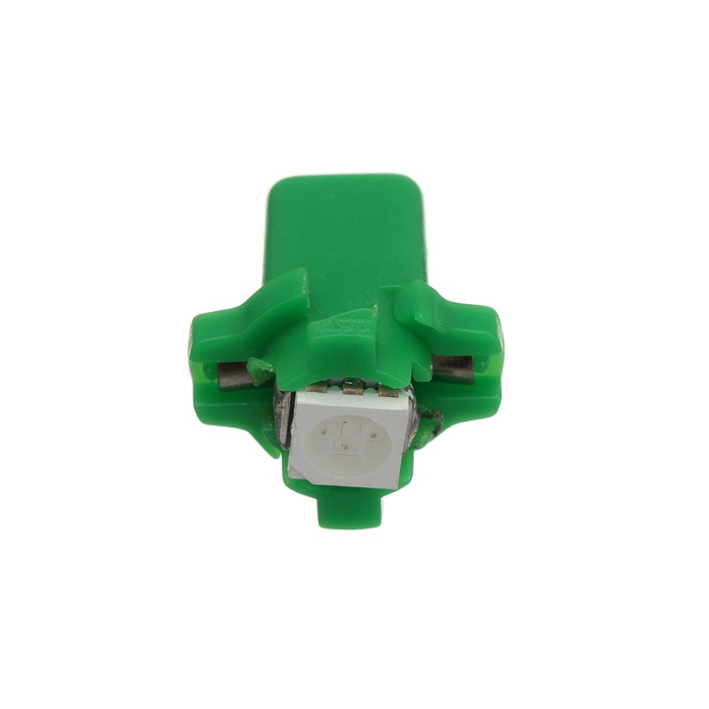 Лампа диодная 12V T5 1,2W + патрон щиток прибор. (зеленая)