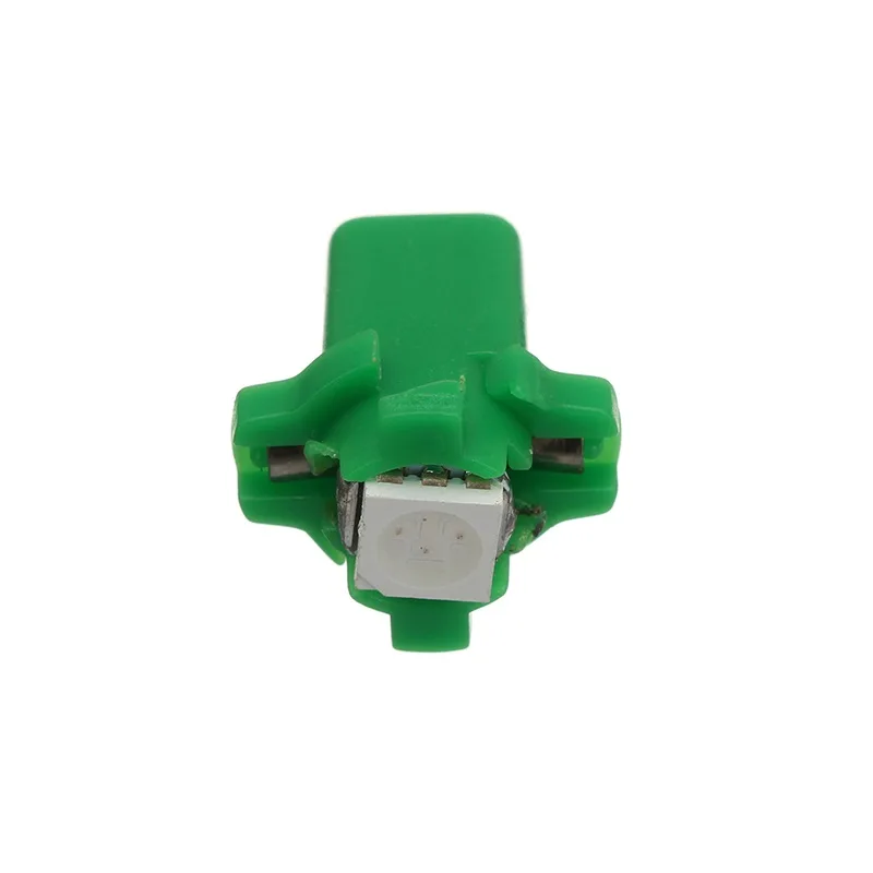 Лампа диодная 12V T5 1,2W + патрон щиток прибор. (зеленая)