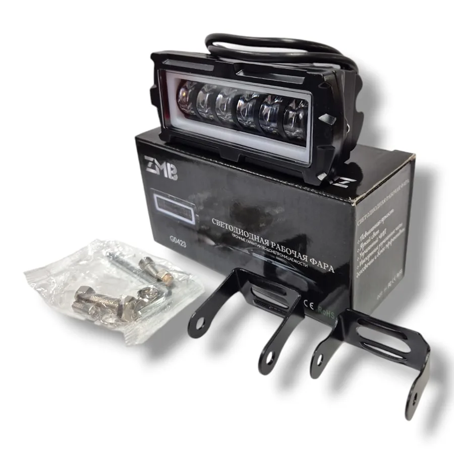 Фара противотуманная диодная ZMB G0423 28W бел+ДХО 12/24V к-т-2шт