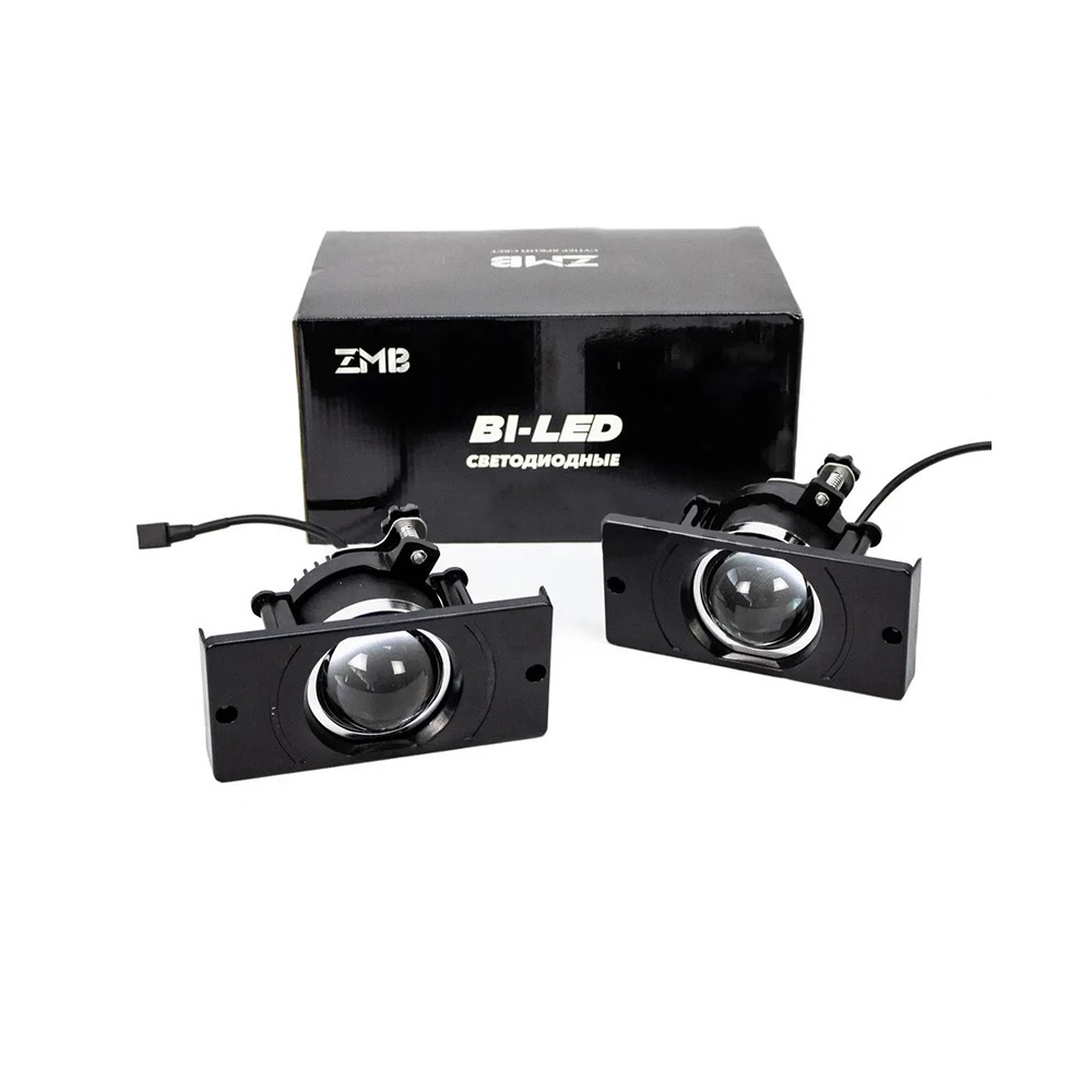 Фара противотуманная диодная ZMB WD-146 Bi-LED LADA 2110 45/70W. к-т-2шт.