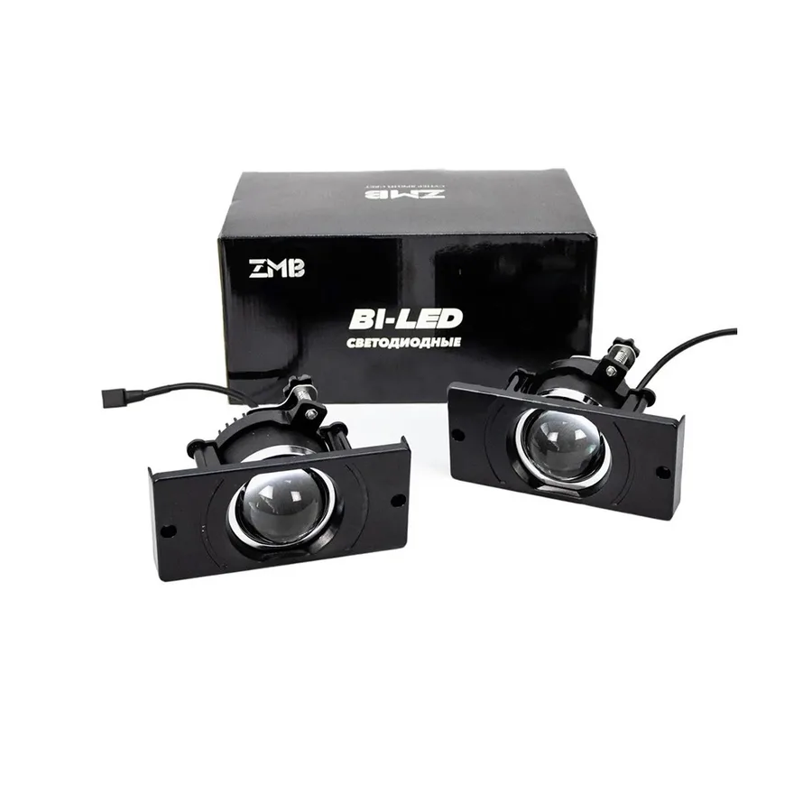 Фара противотуманная диодная ZMB WD-146 Bi-LED LADA 2110 45/70W. к-т-2шт.