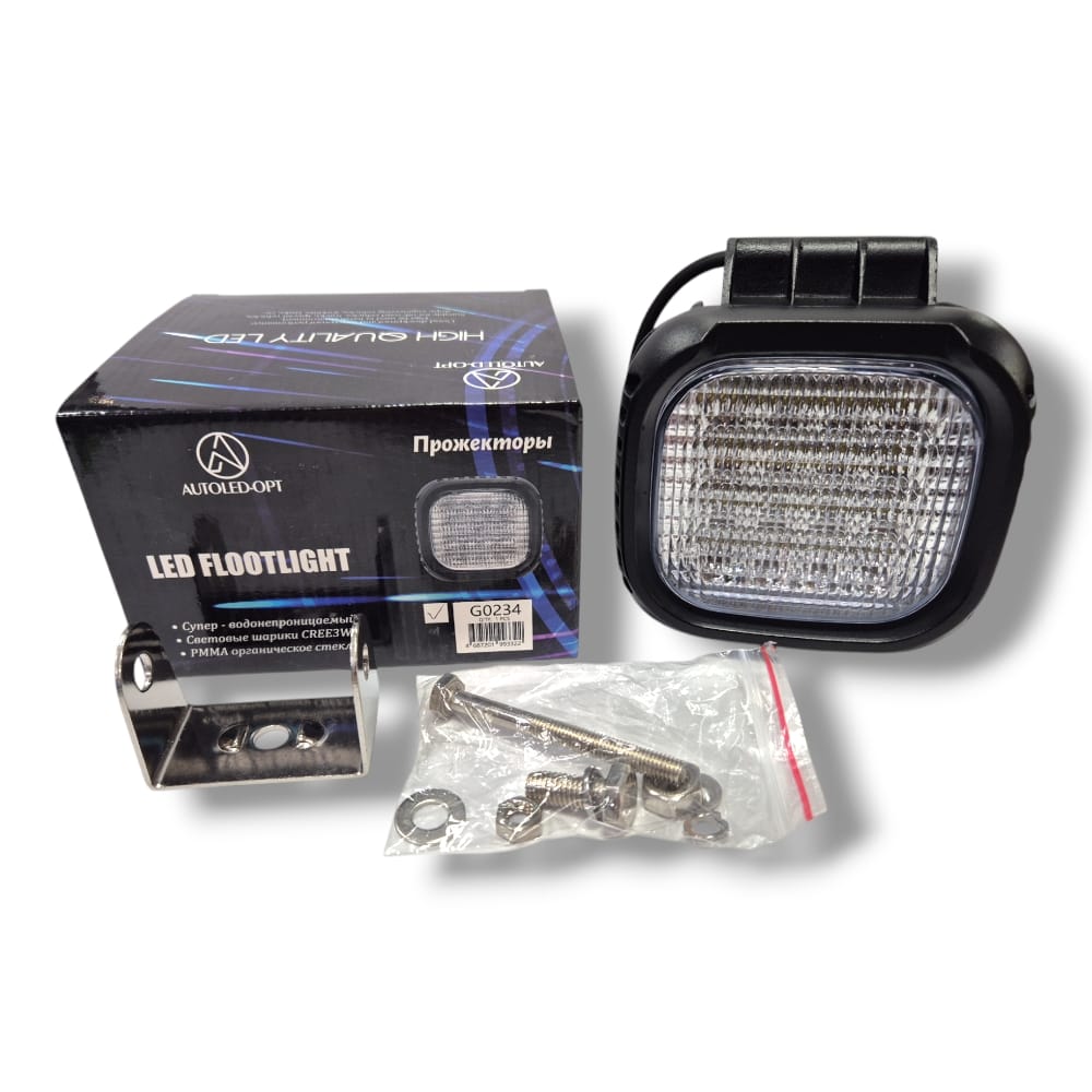 Фара рабочего света G0234 48W квадр. 10-50V