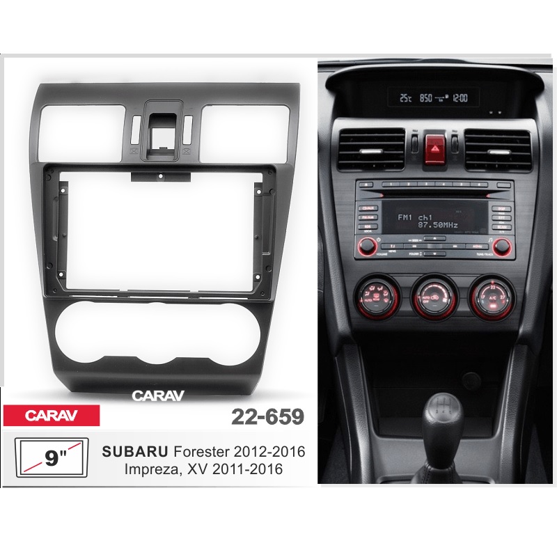 Рамка 9" CARAV 22-659 SUBARU Forester 2012-2016, Impreza 2011-2016