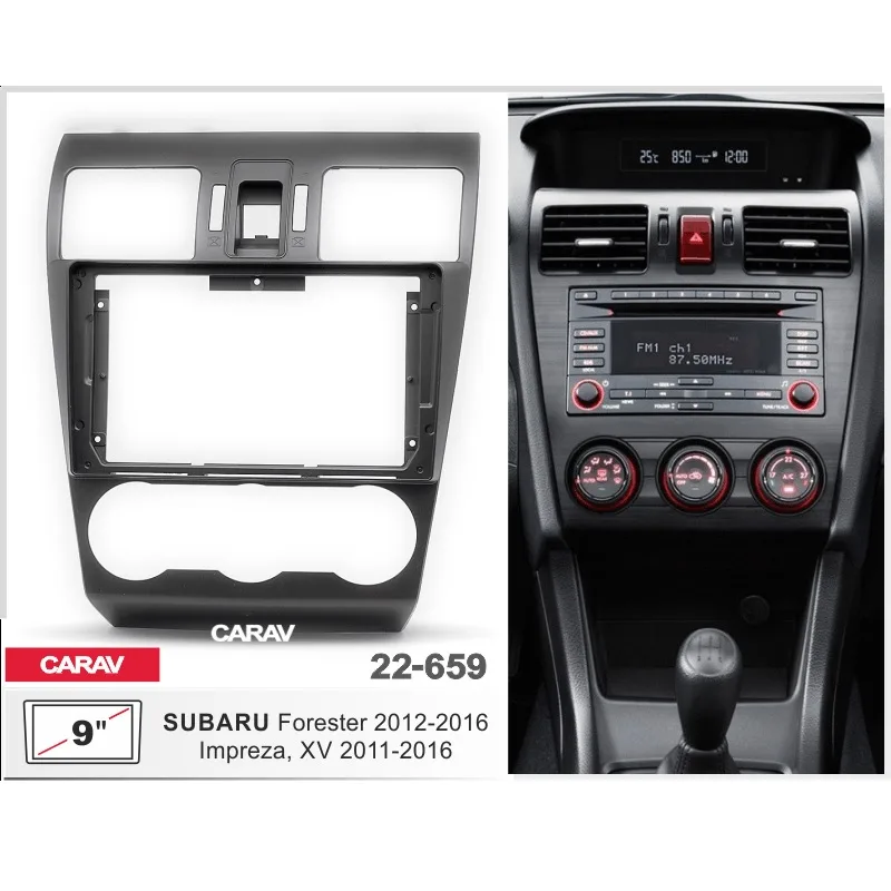 Рамка 9" CARAV 22-659 SUBARU Forester 2012-2016, Impreza 2011-2016