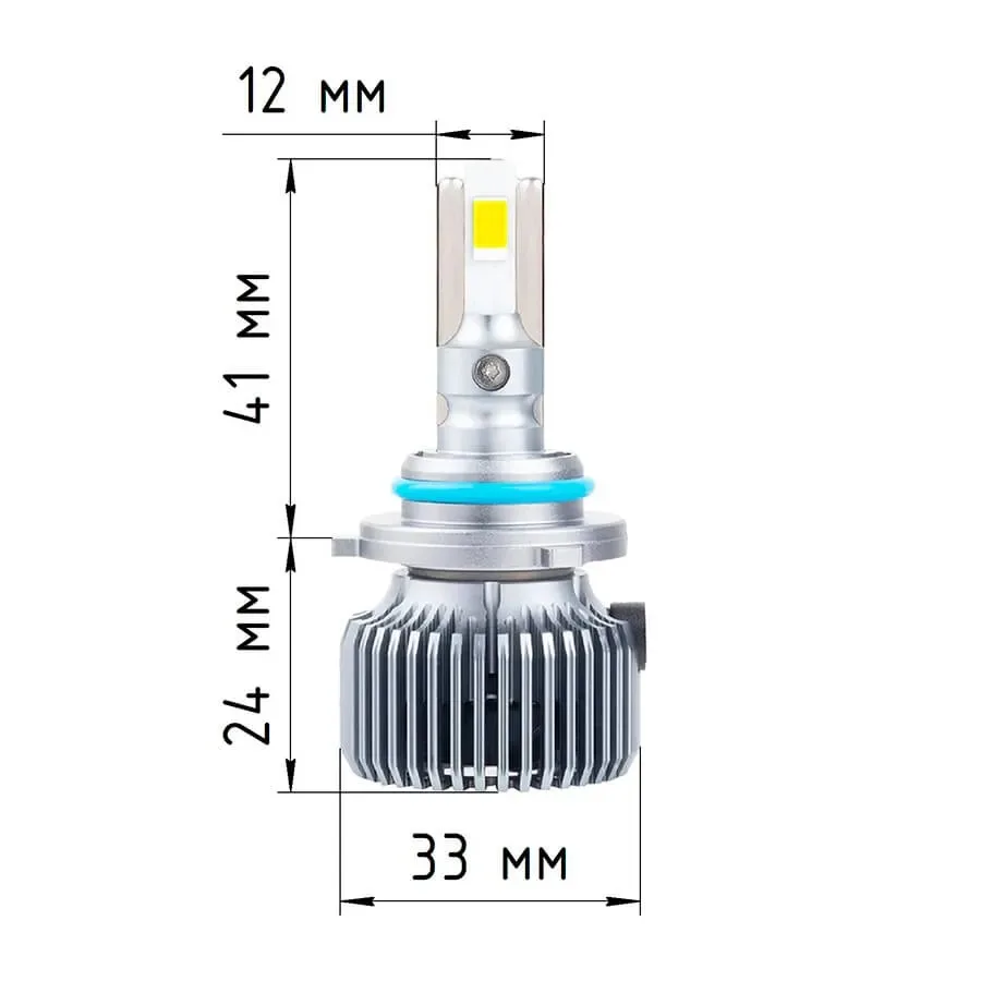 Светодиодные LED лампы ElectroKot Плазма 12V HB3 6000K к-т 2шт