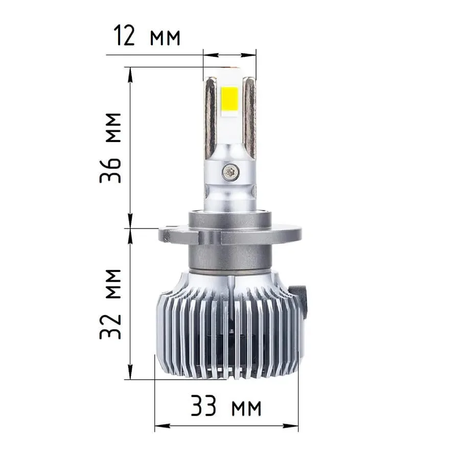 Светодиодные LED лампы ElectroKot Плазма 12V D1/D2/D3/D4 5000K к-т 2шт