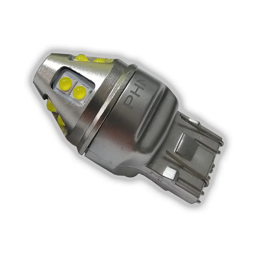 яЛампа диодная 10-30V W21/5W б/ц (Т20) 12SMD (метал. корпус)