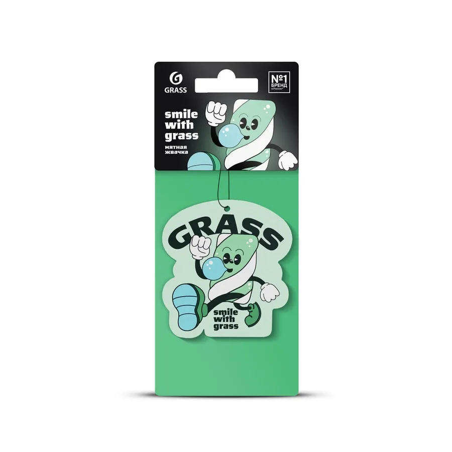 Дезодорант бумажный GRASS "Смайл" (мятная жвачка)
