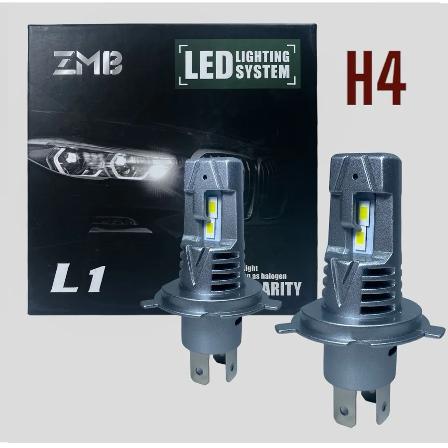 Лампа диодная ZMB L1 9-30V H4 5000K к-т 2шт