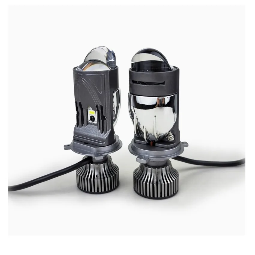 Лампа диодная ZMB M5 12-30V H4 100W 5000K к-т 2шт (Линза)