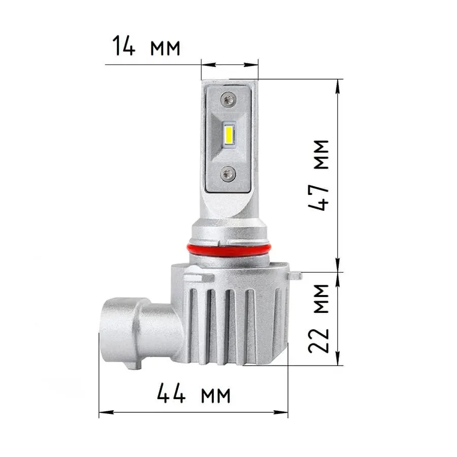 Светодиодные LED лампы ElectroKot Atomic 12-24V HB3 / HIR2 PRO CSP 6000K к-т 2шт