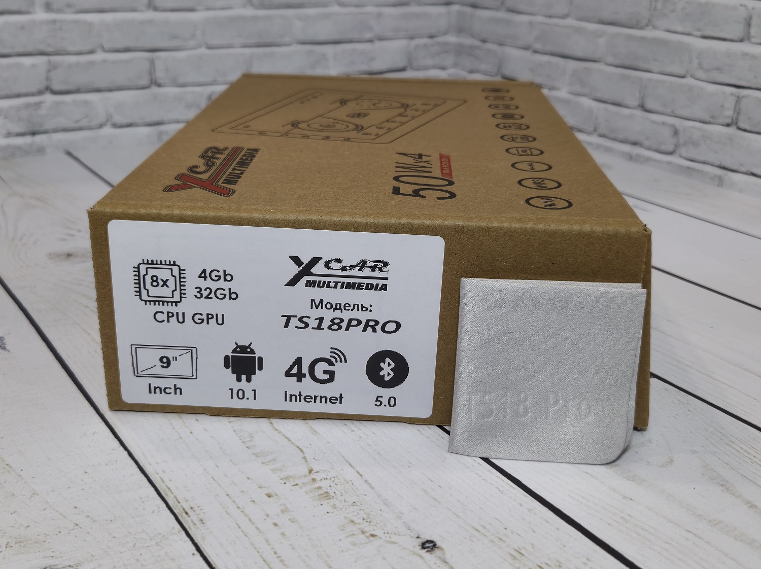Автомагнитола XCar TS18PRO QLED (ANDROID 12) 9", 8-ядер. 4GB-ОЗУ, 32GB, 4G