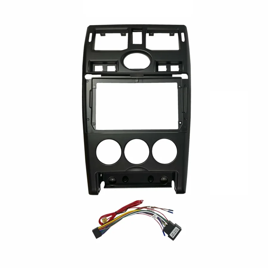 Установочный к-т для штатной а/м 9" LADA Priora 1 2007-2013 (часы сверху) Black + проводка