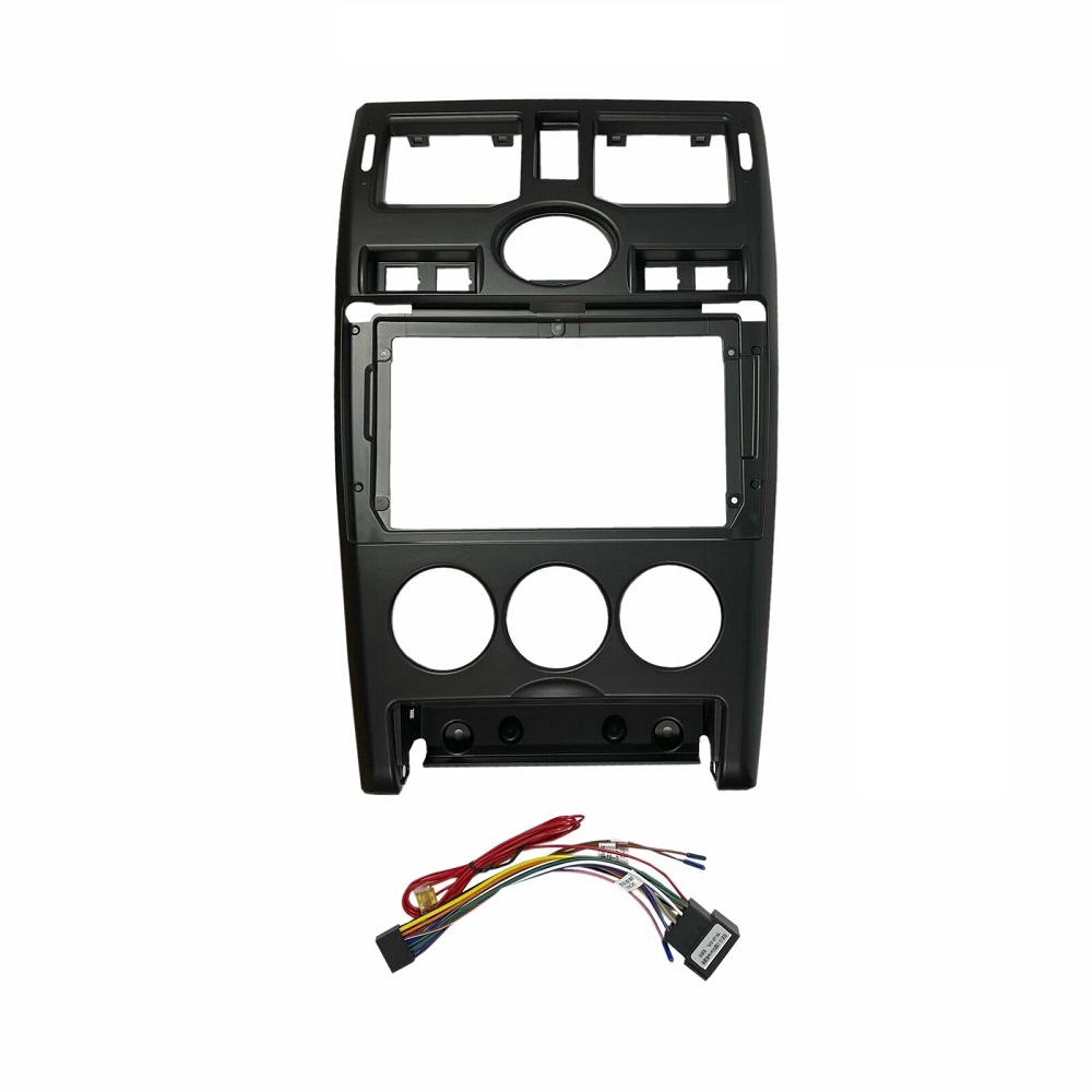 Установочный к-т для штатной а/м 9" LADA Priora 1 2007-2013 (часы сверху) Black + проводка