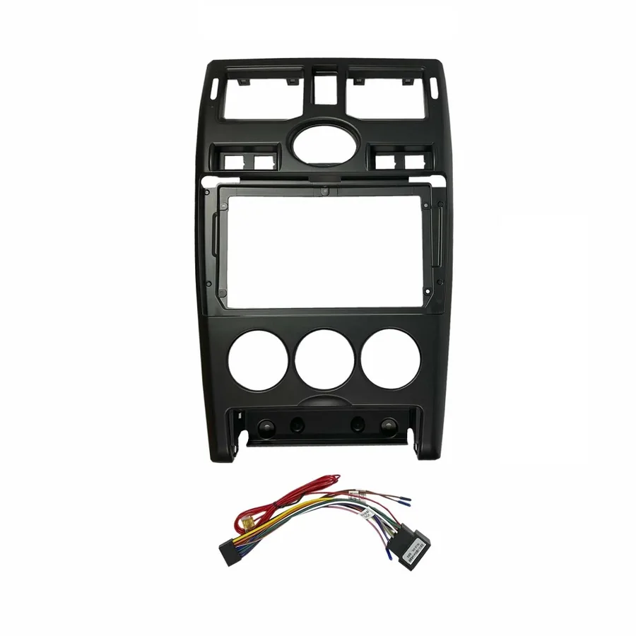 Установочный к-т для штатной а/м 9" LADA Priora 1 2007-2013 (часы сверху) Black + проводка