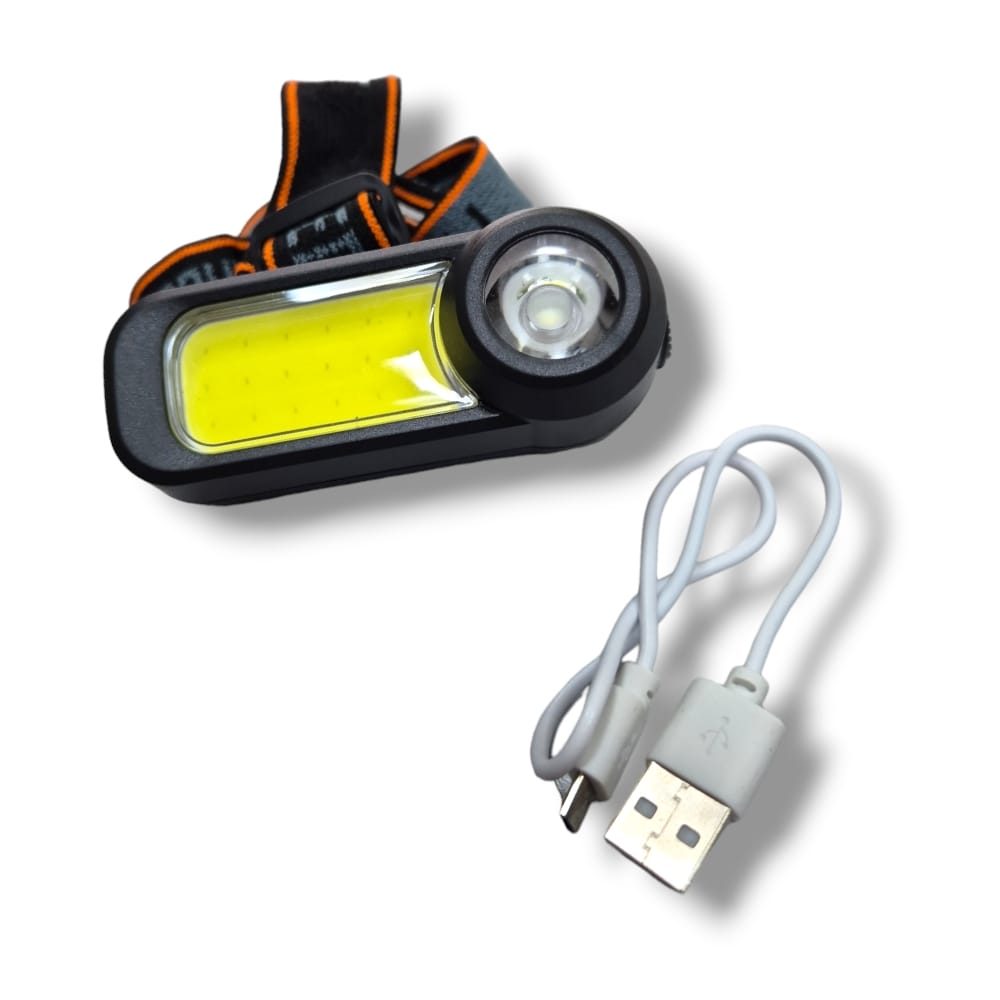 Фонарик налобный HT-119 (зарядка через microUSB)