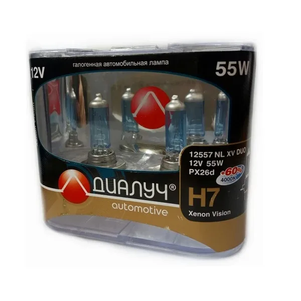 Лампа 12V Диал-Луч H7 55W NL XV к-т(синий) 1003