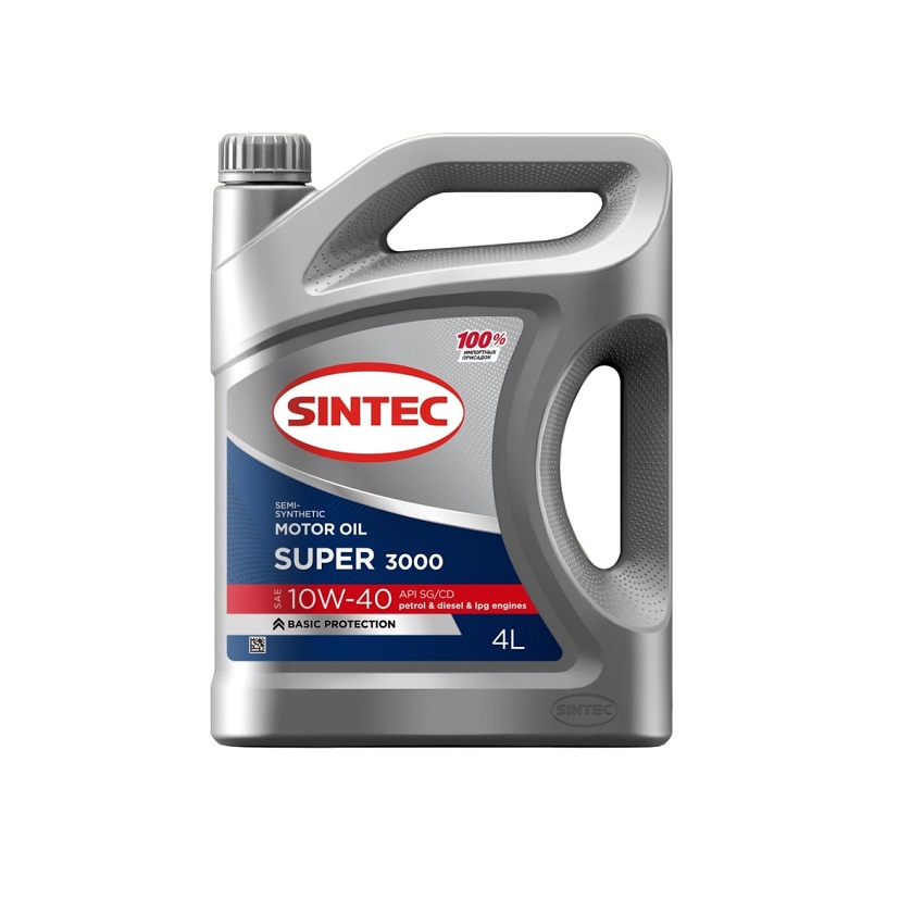 Масло моторное Sintec Super 3000 10W40 API SG/CD п/с 4л