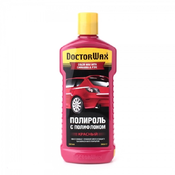 DW8417 Полироль с полифлоном красная 300мл (12)