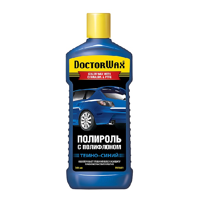 DW8433 Полироль с полифлоном темно-синяя 300мл  (12)