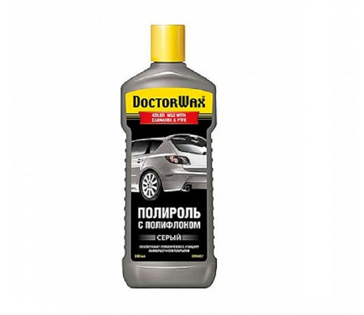 DW8457 Полироль с полифлоном серая 300мл  (12)