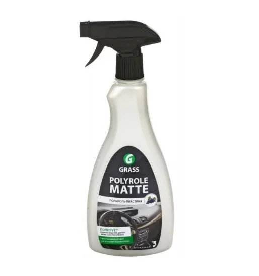 GraSS Полироль-очиститель пластика матовый "Polyrole Matte" ваниль (флакон 600мл) 110395