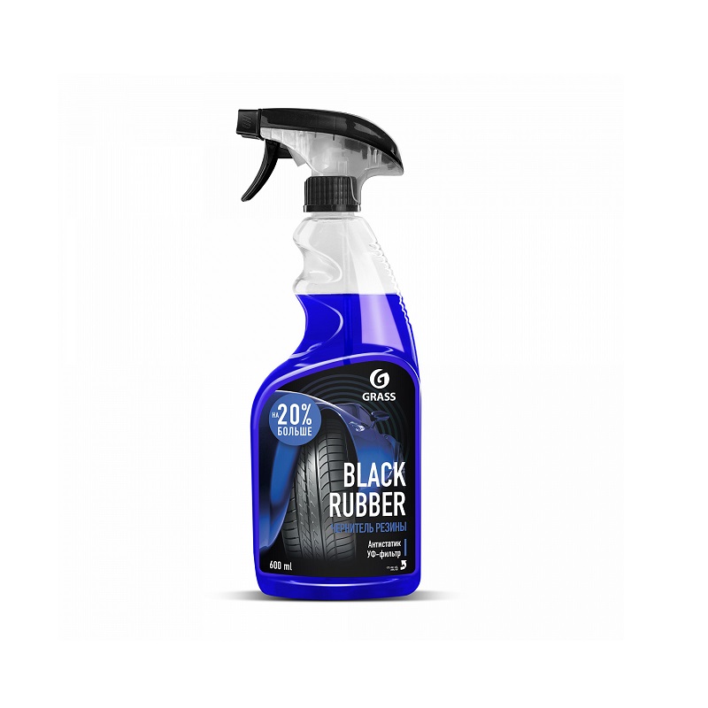 GraSS Полироль чернитель шин "Black rubber" (флакон 600 мл) 110384