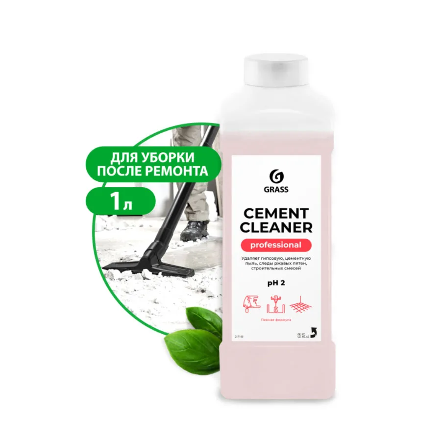 GraSS Очиститель после ремонта "Cement Cleaner"(канистра 1 л) 217100