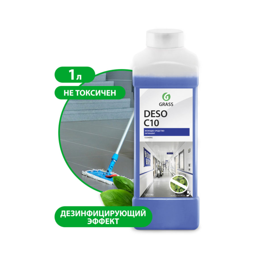 GraSS Средство для чистки и дезинфекции "Deso C10" (канистра 1 л)