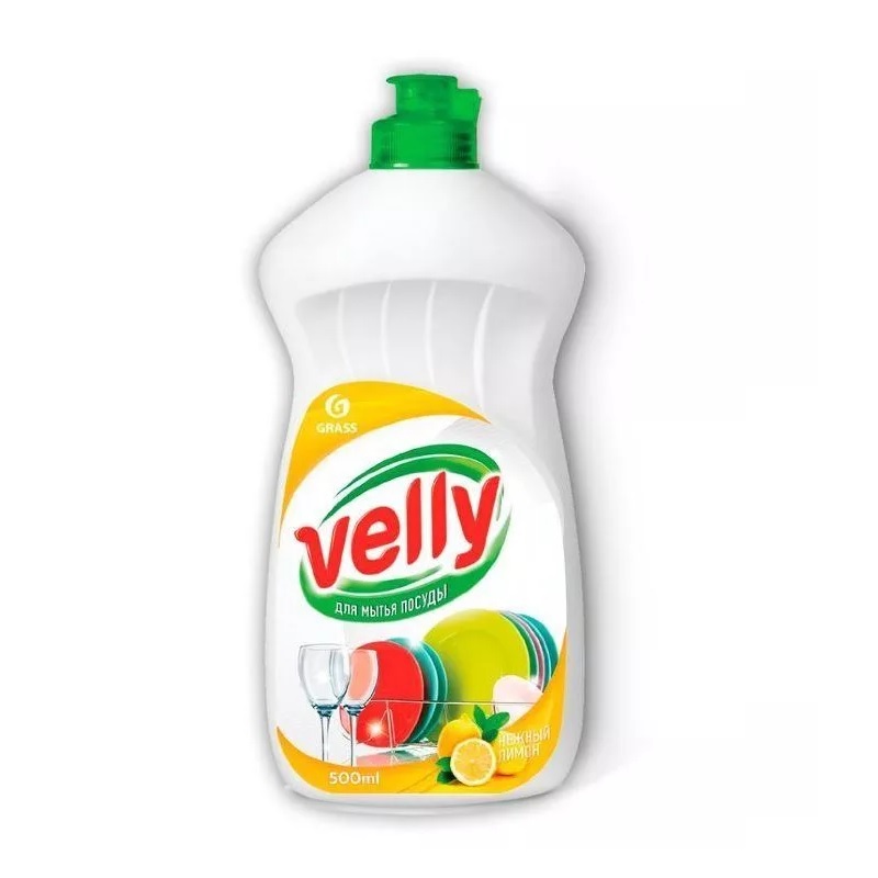 GraSS Средство для мытья посуды "Velly" лимон (флакон 500 мл) 125426