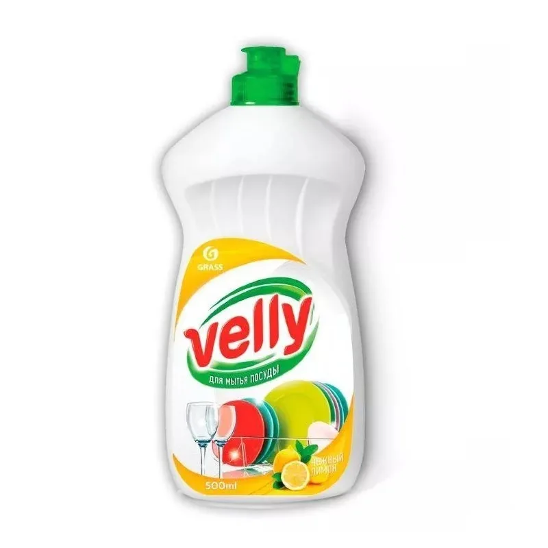 GraSS Средство для мытья посуды "Velly" лимон (флакон 500 мл) 125426