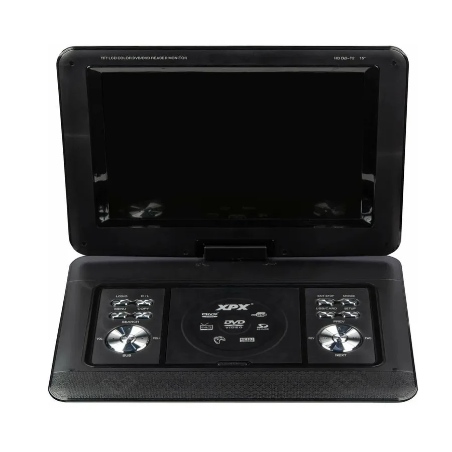 Портативный DVD плеер 15" EA-1569L c цифровым тюнером DVB-T2