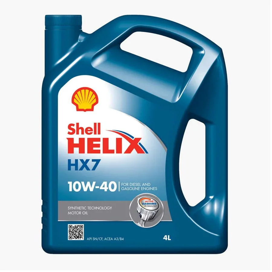 Масло моторное shell helix 10w40 HX7 A3/B4 синий 4л. п.с