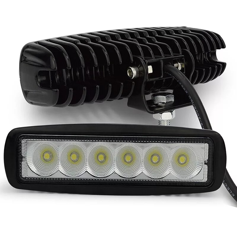 ХОДОВЫЕ ОГНИ 10-30V 18s-stp18W 6диодов (ближн.) к-т 2шт G0036