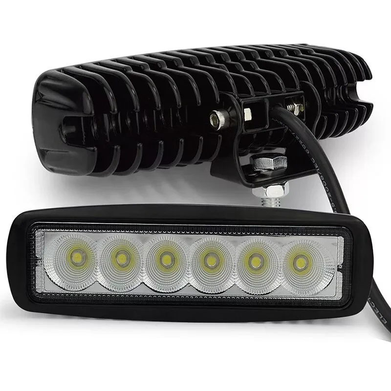 ХОДОВЫЕ ОГНИ 10-30V 18s-stp18W 6диодов (ближн.) к-т 2шт G0036