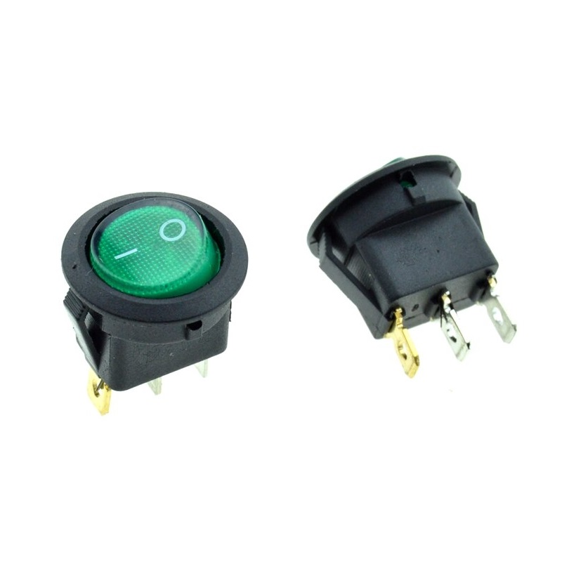 Кнопка-клавиша 250V 6A (2c) on-off (бел) SC777