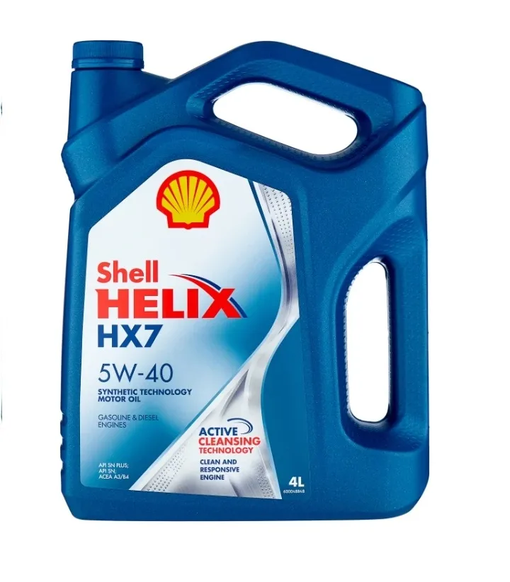 Масло моторное shell helix 5w40 HX7 A3/B4 синий 4л.