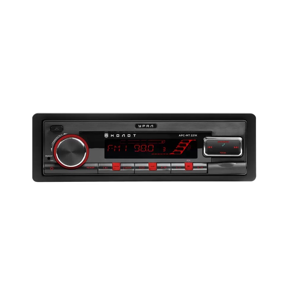 А/м SKYLOR BT-340 4*50 Multicolor MP3 SD,AUX,RCA съемн. панель ПДУ